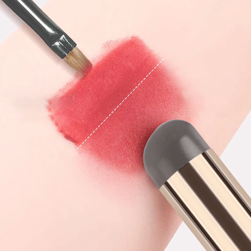 Silicone Lip Brush Angled Concealer Makeup Brush Tool Portable Round Head Like Fingertips Q Soft Lipstick Brush Concealer Brush