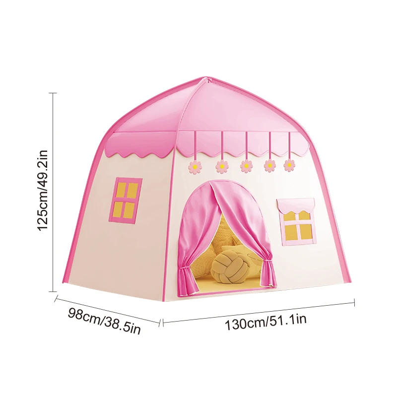 [Outdoor-Erholung] Partyspielzelt für Kinder, blaues Spielzeughaus mit gelbem Stern-Design, Prinzessin-Mädchen-Märchen-Spielzeugschloss, Strandzelt, Weihnachtsgeschenk für Jungen und Mädchen, Weihnachtsgeschenk, Accessoires nicht im Lieferumfang enthalten