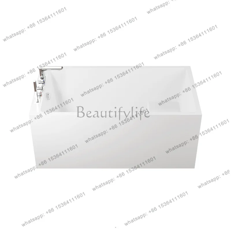 

Square with seat Popular style Household acrylic independent small bathtub QT-075
