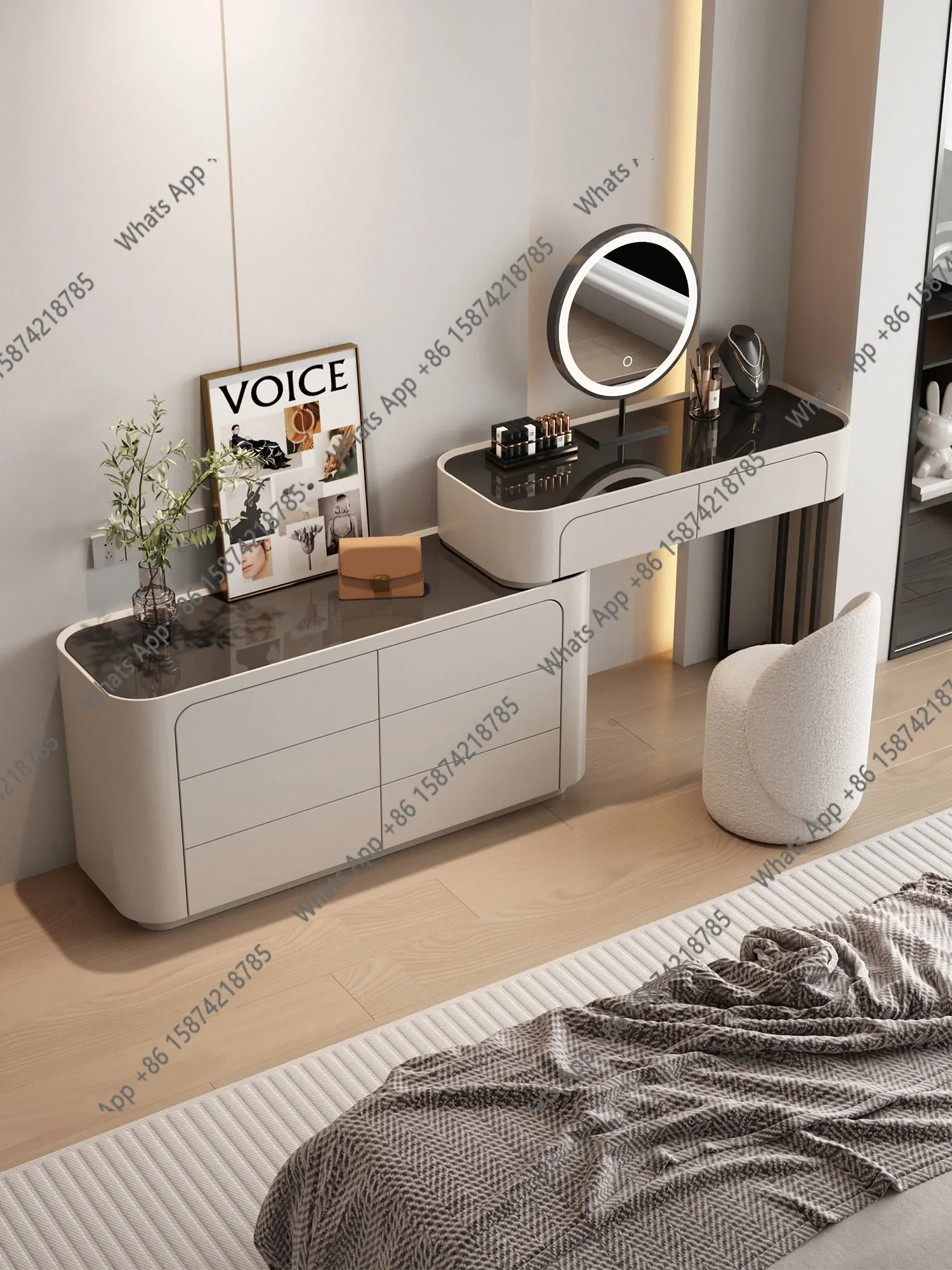 Io Exquisite And Fashionable Dresser Bedroom Simple And Modern New Italian Minimalist Designer Style High Sense