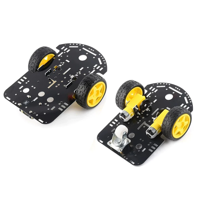 Electric Competition Mecanum Wheel Smart Car Kit, 4WD Robot Acrylic Chassis, Four-wheel Drive Base Plate