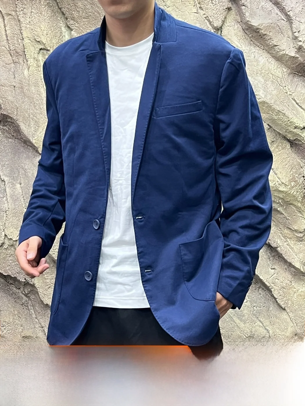Men's Casual Cotton Blend Suit Breathable Versatile Autumn Business Casual Style Comfortable Wear Daily Polyester 52% Cotton 48%