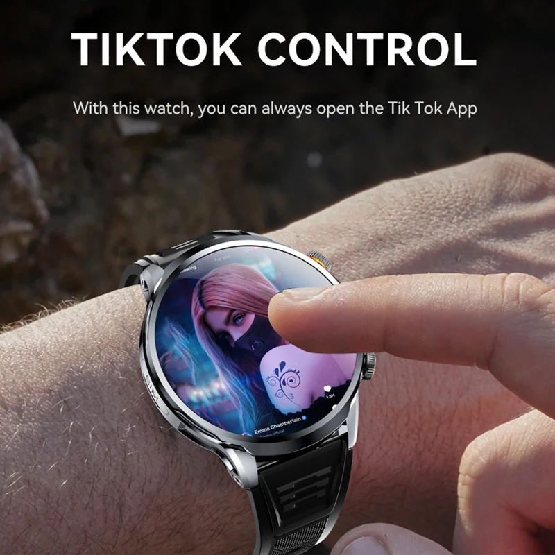 4G ساعة ذكية رجل 1.95 بوصة 680*680 AMOLED 8GB + 128GB RAM HD مكالمة فيديو 800W كاميرا GPS خريطة واي فاي جوجل بلاي ساعة ذكية 1880 Mah