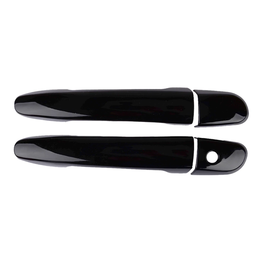 Car Exterior Side Door Handle Cover Trim with 1 Key Hole Glossy Black ABS Fit for Mazda CX-5 SUV 2013-2019 2020 2021 2022 2023