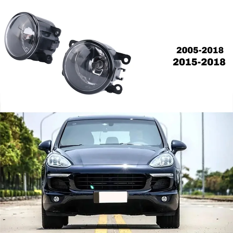 

Простые 1 пара автомобильных противотуманных фар с лампочкой для Porsche Cayenne Macan Fiat 500 500L 500X 95563116300, PO2592104