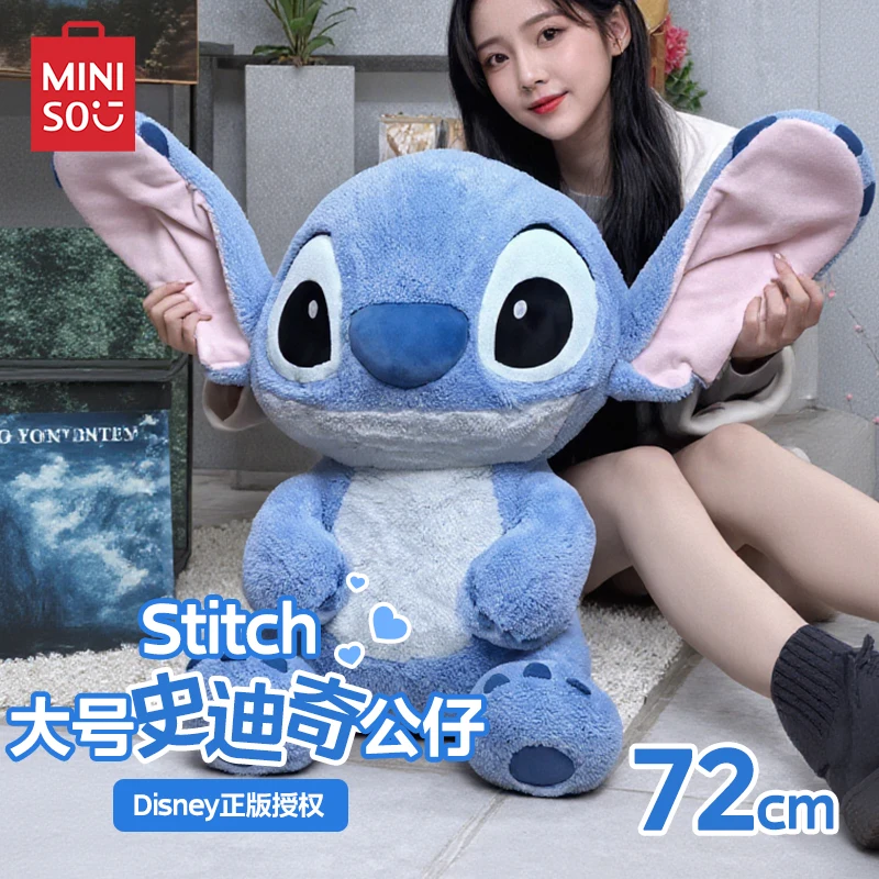 

MINISO Original Stitch Plush Doll Large Stuffed Animal Toy for Birthday Gift - Popular Movie & TV Filled Toy Collection