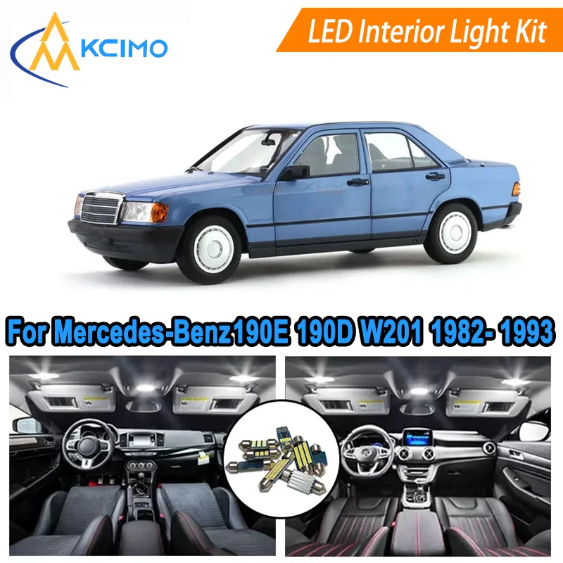 

Canbus LED Kit Interior Light Bulbs For Mercedes-Benz 190E 190 W201 1982- 1993 ,Door Lights Super Bright Light Set Easy Install