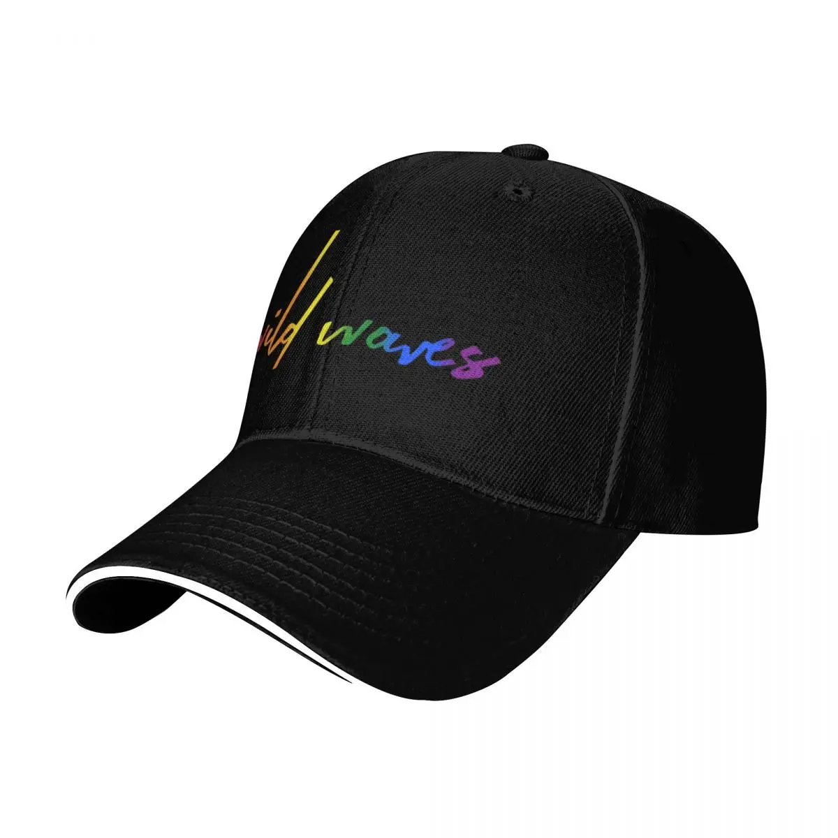 WILD WAVES GEN Baseball Cap Six Panel Structured Crown Sun Protection UPF 50+ Breathable Mesh Back
