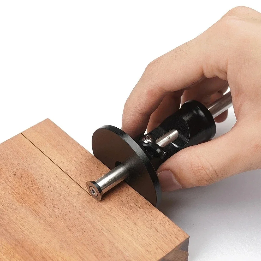 

Scribe line drawing device Carbide blade Parallel line drawing Woodworking tool Mortise production