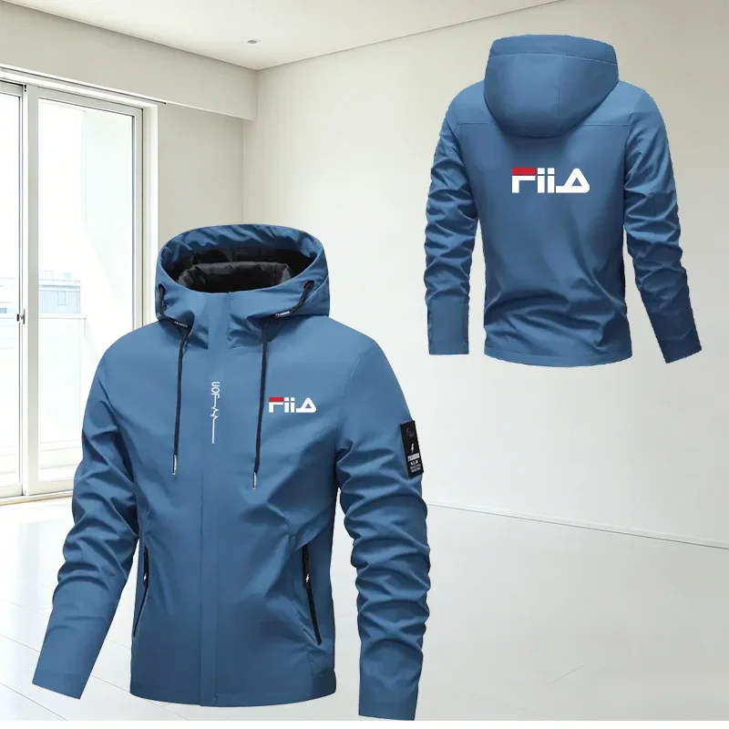 Men's Lightweight Waterproof Windbreaker Hooded Outdoor Hiking Riding Jacket Premium Quality Versatile Activewear