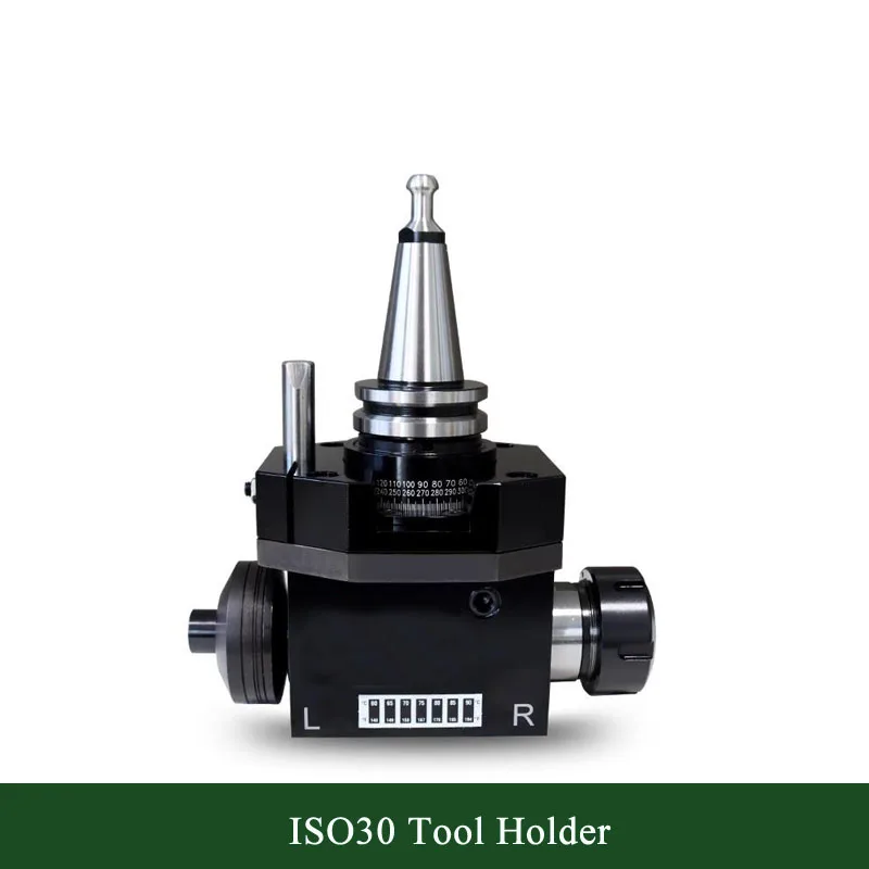 ISO30 90 degree double head Dual output angle head ATC Spindle Tool Holder For Saw Bit Blade  / ISO30-ER32 Millting cutter