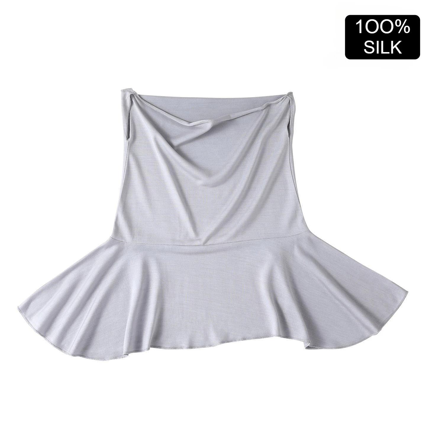 Summer 1OO% Silk Sunshade Woman Face Sun Mask Breathable Comfort Women's Neck Scarf with Ear Loops Face Cover UV Protection Mask