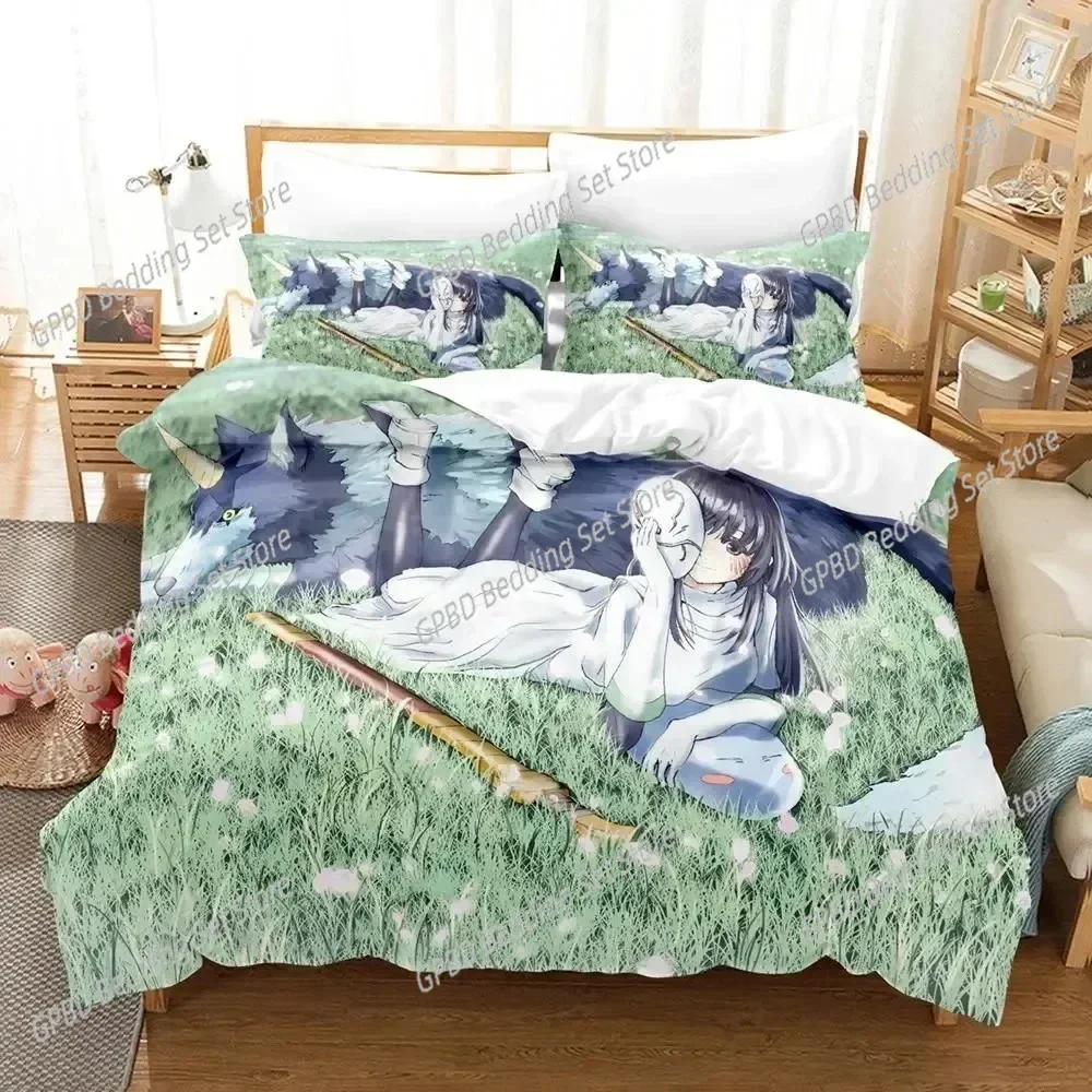 Rimuru Tempest Tensei Shitara Slime Datta KenBedding Set Duvet Cover Bed Set Quilt Cover Pillowcase Comforter king Queen Size