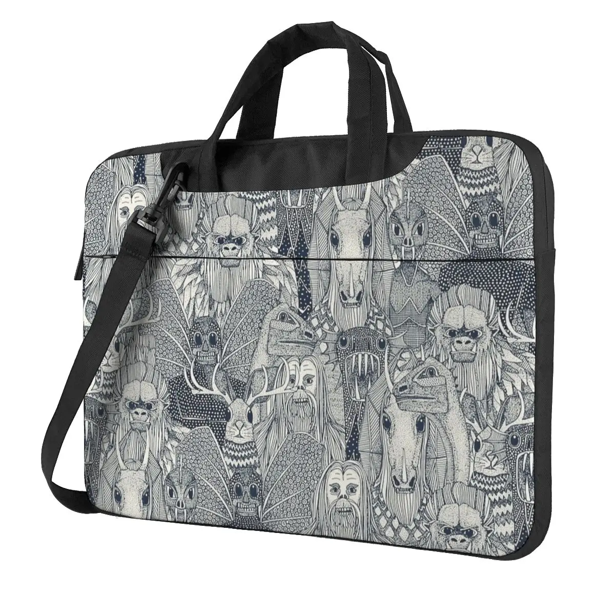 

Cryptid Crowd Indigo Pearl Laptop Bag Case Protective Vintage Computer Bag Bicycle Crossbody Laptop Pouch