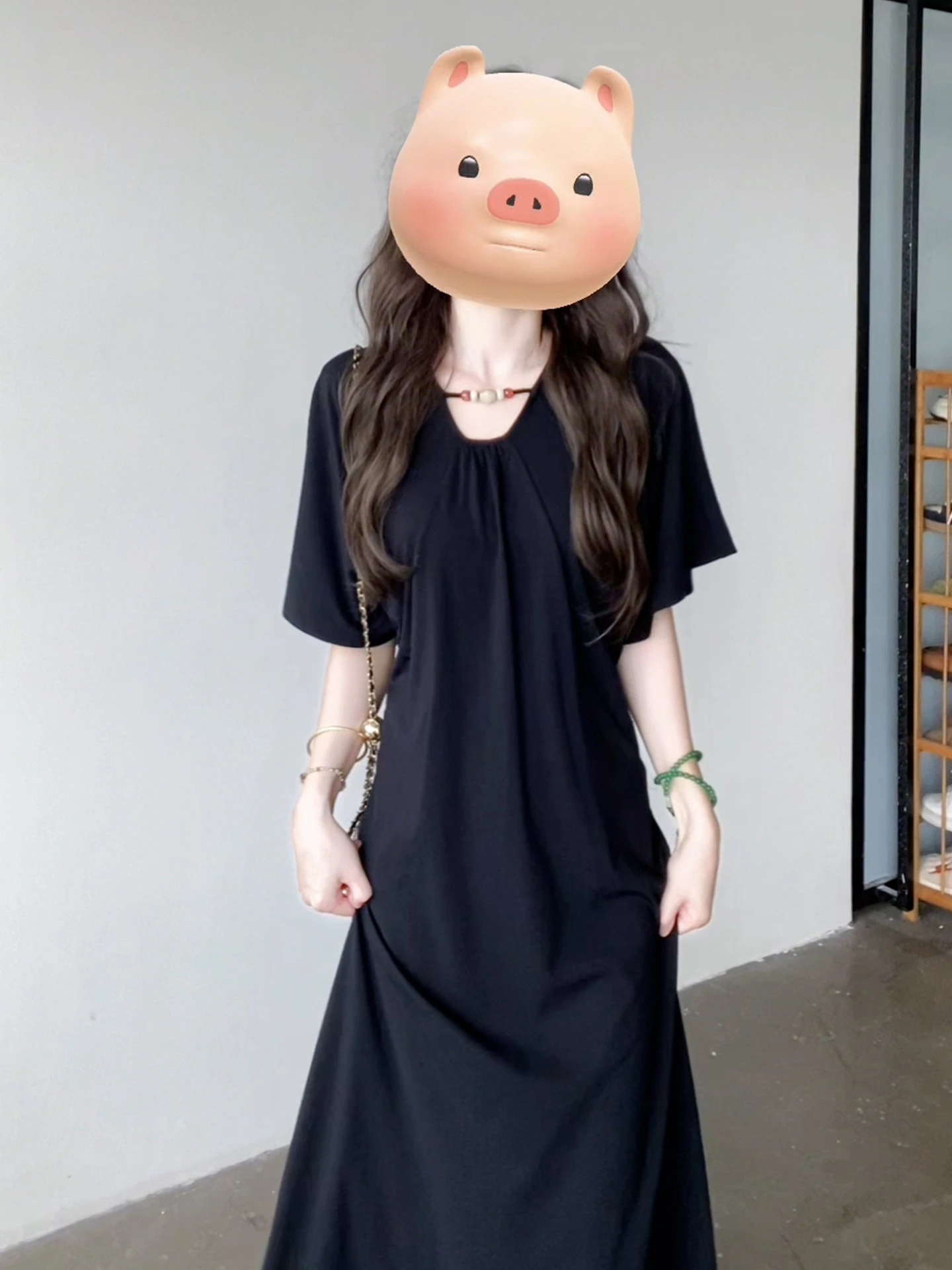 Saia Longa Feminina de Cintura Alta e Modeladora Ele Bl Summer Dr, Estilo Japonês Doce, Modelo A-Line Midi Dr