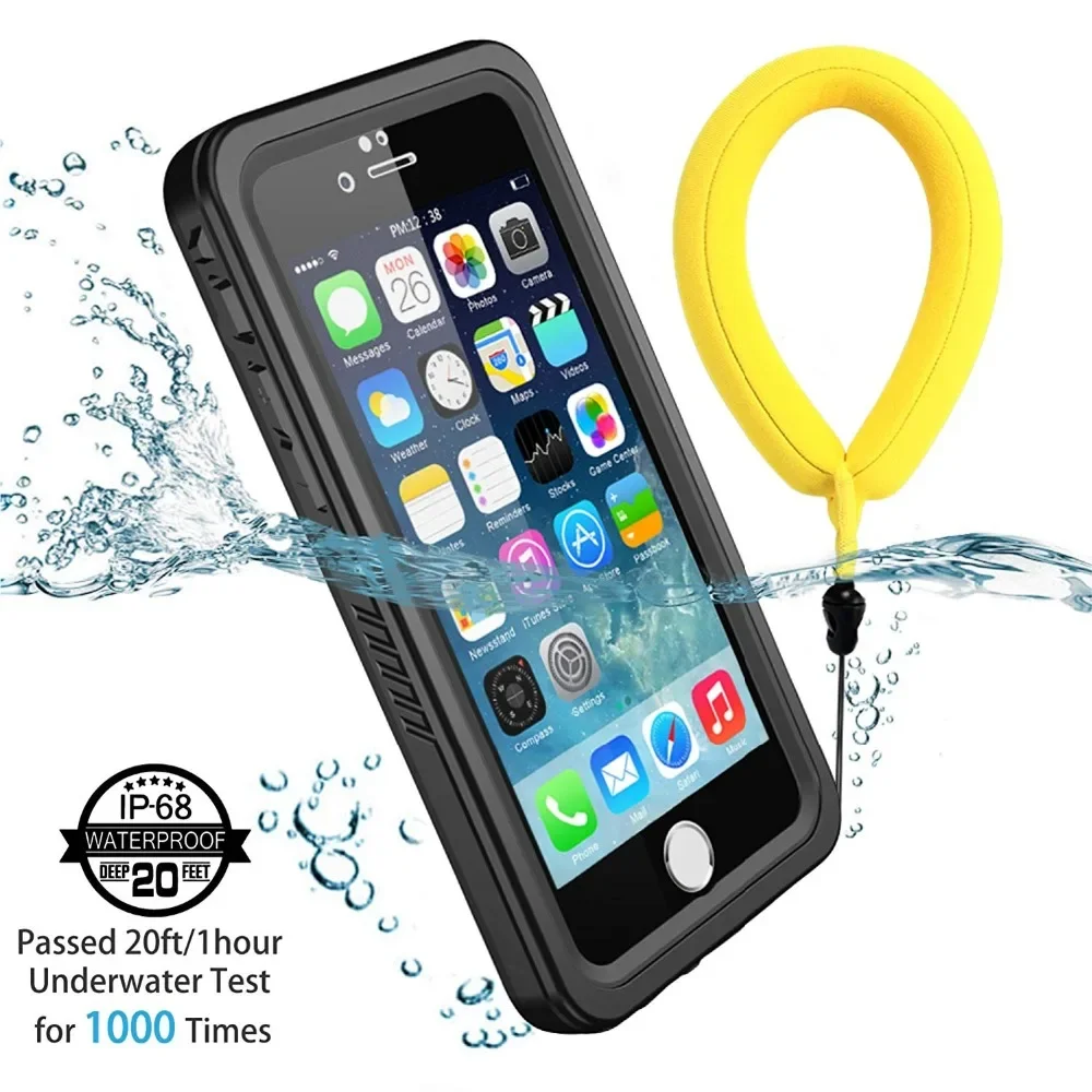 

Waterproof Phone Case for iPhone 16 15 14 13 Pro Max iPhone 16 Plus IP68 Diving Rugged Cover Clear Back Case Screen Protector