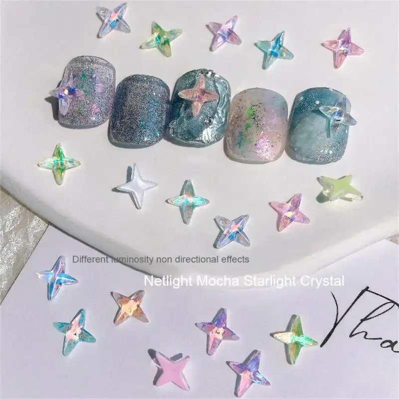 Star Rhinestone 8 Models Preferred Material Star Design Various Colors Polished Round Nail Supplies Nail Art Accessories Aurora