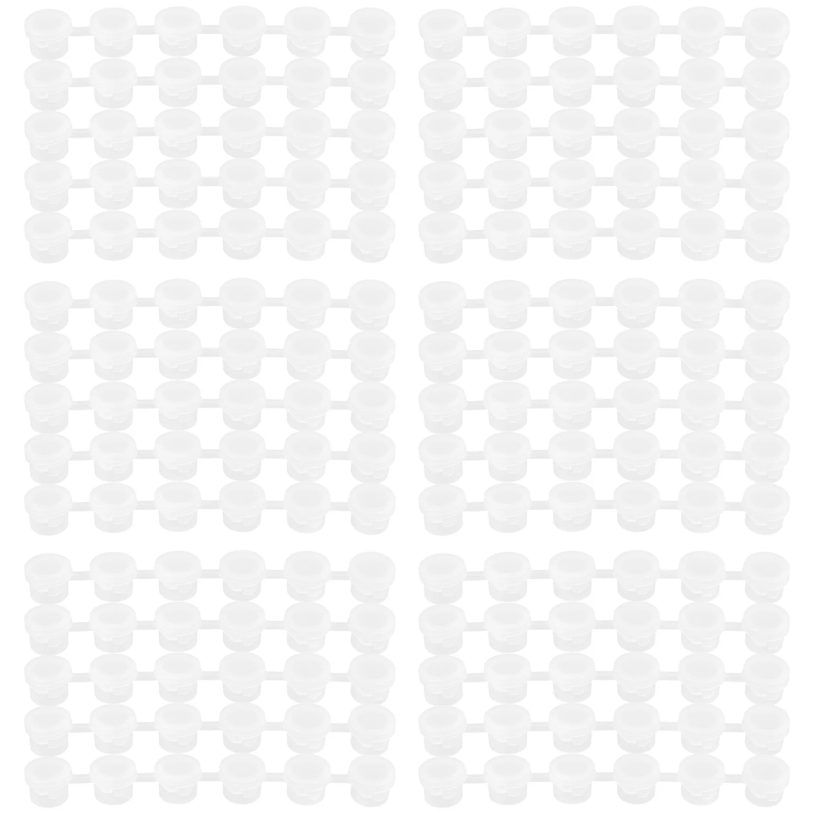 Boîte à pigments en plastique transparent, 30 pièces, Mini Pot de peinture, bandes pour Camping scolaire, conteneurs de stockage, fournitures de peinture