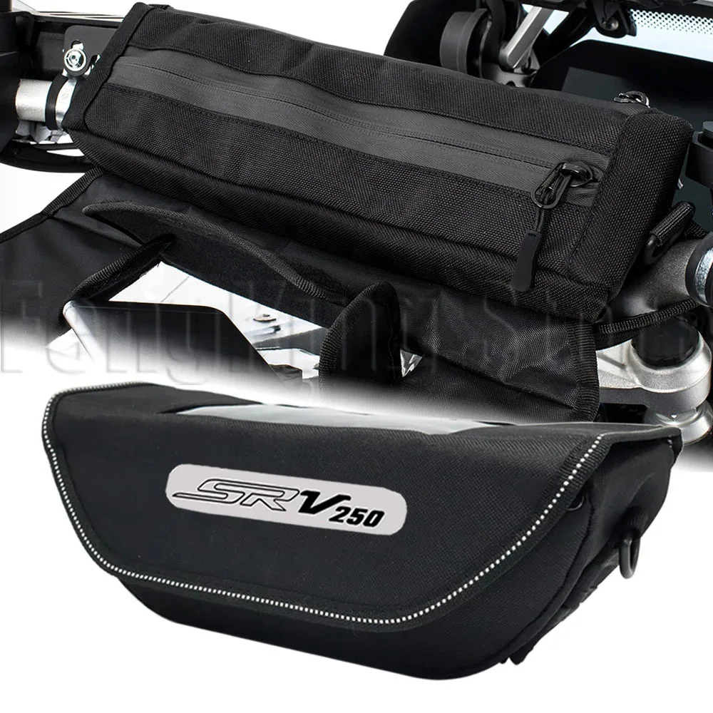 

For QJMOTO SRV250 Motorcycle Handlebar bag waterproof handlebar travel navigation bag