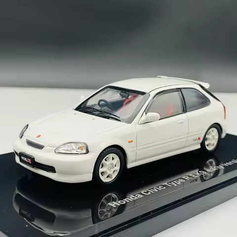 Die-cast 1/43 Scale Simulation Alloy Static Model Honda Civic Civic Ek9 Type R Sedan Collection Souvenirs