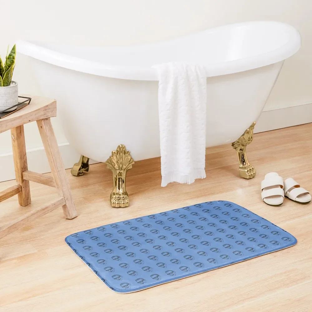 Jeff Goldblum Pattern Blue Bath Mat Anti-Skid Shower Set For Bathroom Mat