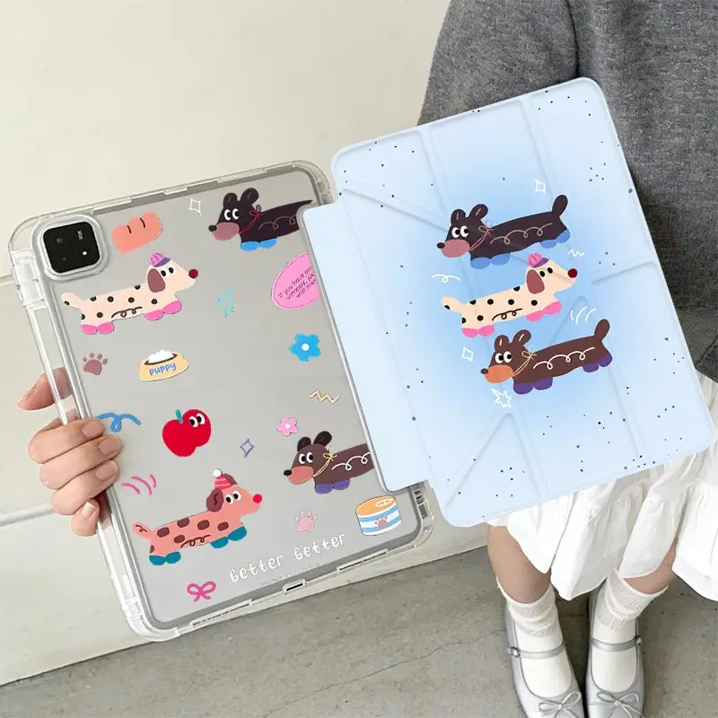 Anti-Bending 3+Y Fold Case For Xiaomi Pad 5/5Pro 6/6Pro 11 Xiaomi Pad 7/7Pro 8/8Pro 11.2 Redmi Pad SE 11 Pro/Pro2 12.1