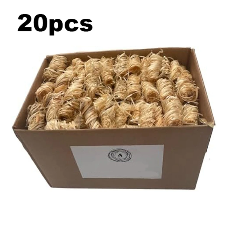 Accendini naturali per bruciatori a legna, fuoco, accendino per stufa, cottura per barbecue, lana di legno naturale