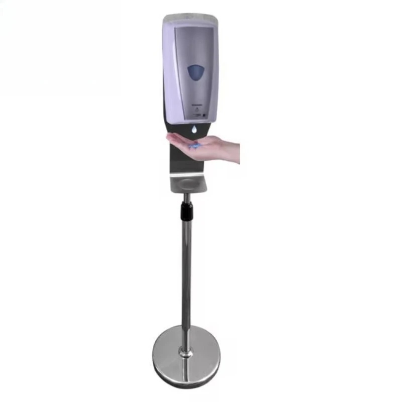 

Wholesale Hot Sale 2021 Movable Floor Stand Touchless Automatic Alcohol Gel Hand Sanitizer Liquid Soap Dispenser