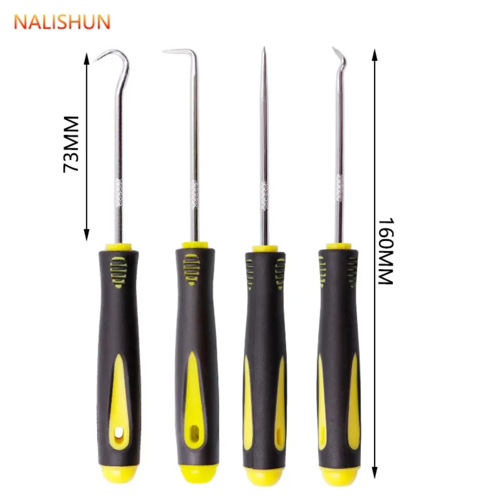 Profession 4PC Oil Seal Screwdriver 4-piece Set Pulling Hook Tire Gravel Cleaning Toner Cartridge Tools Car Maintenance Removing