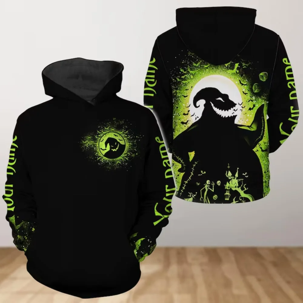Oogie Boogie sudadera con capucha 3D, sudadera con capucha unisex Oogie Boogie, sudadera con capucha de película, Pesadilla antes de Navidad, sudadera con capucha Boogie Man, regalo de Halloween