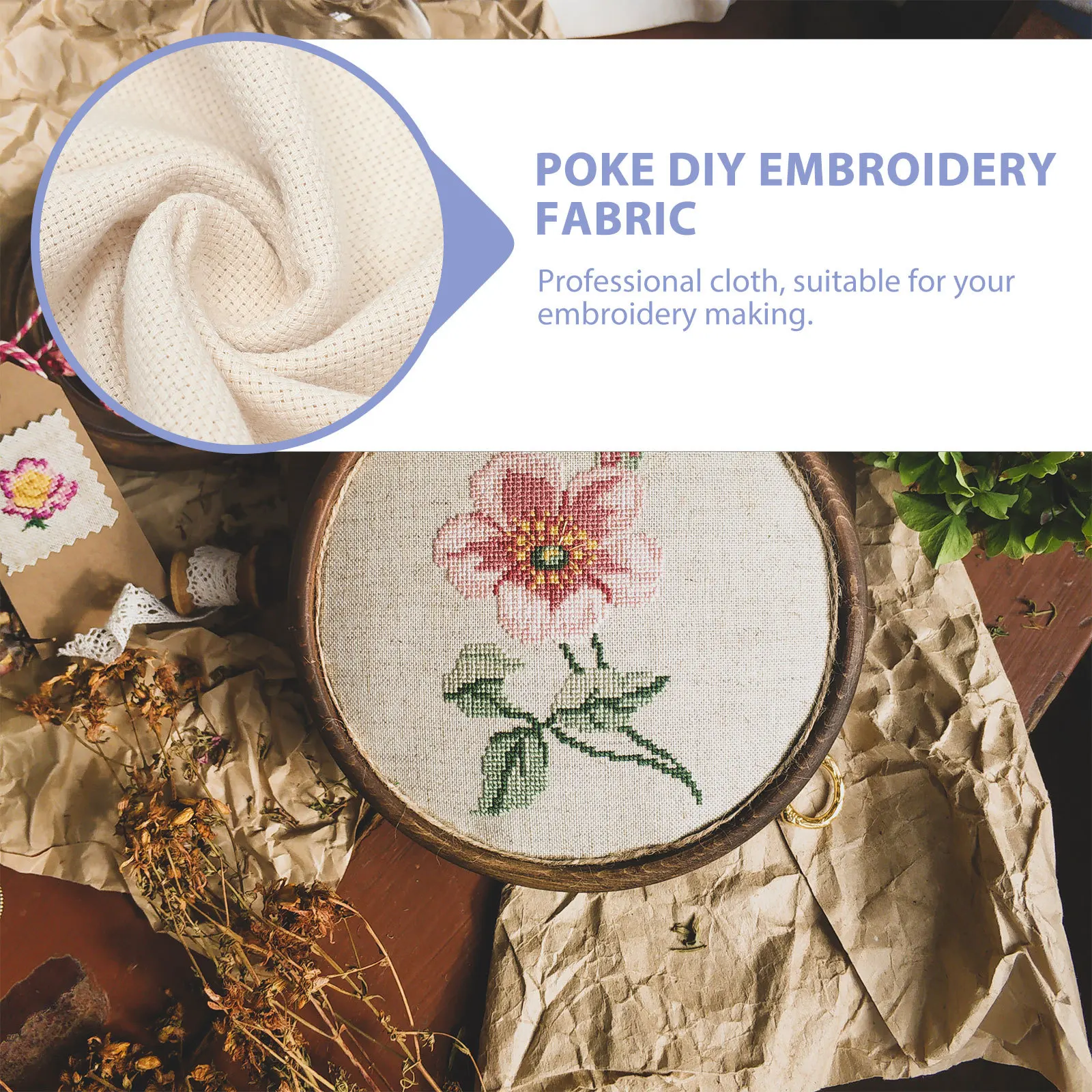 

Needlework Stitching Sewing Tool Russia Embroidery Material Woman Materials Cloth DIY Cross Art Craft Fabric