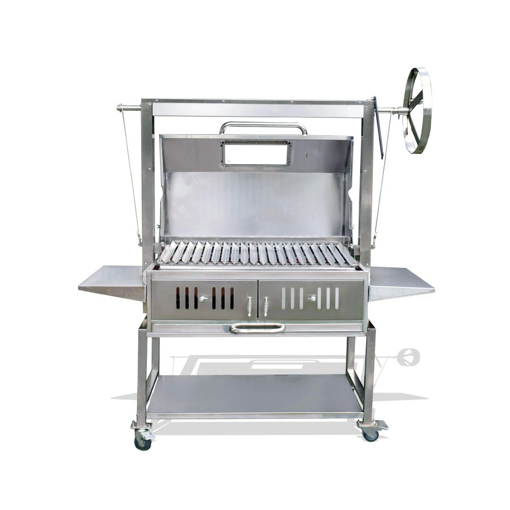 Commercial Stainless Steel Kebab Skewers BBQ Argentina Grill with V-grate