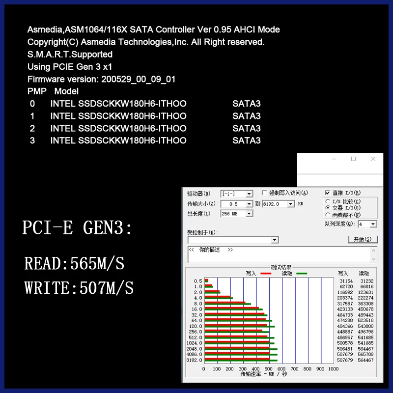 Chi a Mining 6 포트 SATA 3 PCI Express 확장 카드 PCI-E SATA 컨트롤러 PCIE 1X to SATA3 6Gb 어댑터 HDD SSD 용 카드 추가