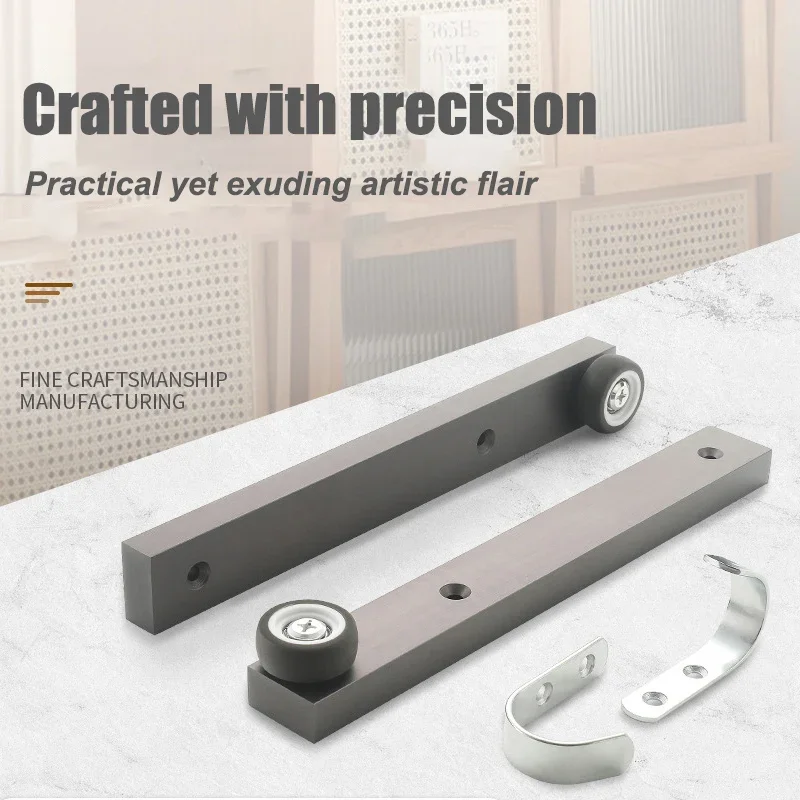 

Bookcase Door Revolving Door Slide Rail Top Hidden Sliding Cabinet Door Hardware Upturn Folding Bookcase Door Slide Rail