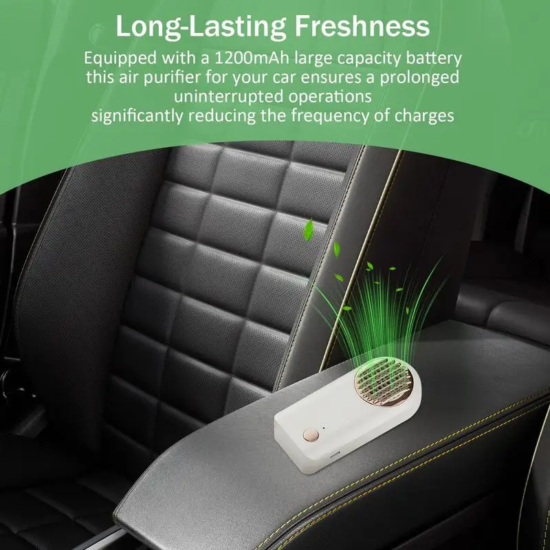 

Air Purifier For Car Odor Removal Eliminator Freshener Deodorizer Portable Cordless Battery Powered Scent Eliminators Removes