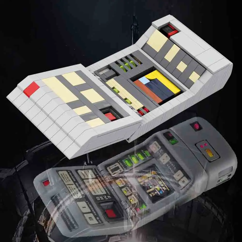 MOC Starfleeted Movie TR-580 Tricorders VII Model Building Blocks Set Space Series Signal Scanning Toys For Kid Birthday Gift