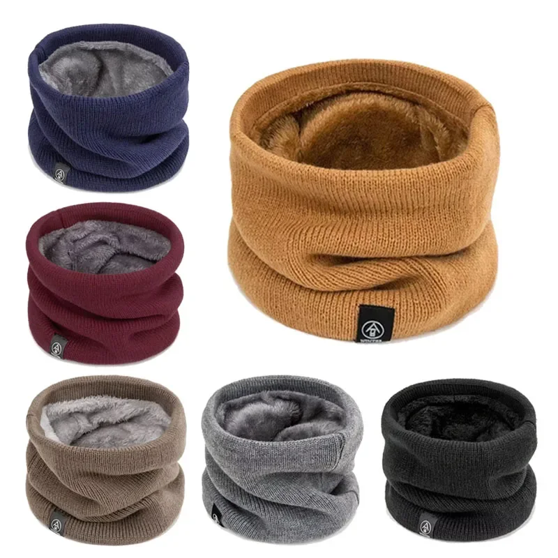 Fashion Soft Knitted Neck Warmer Sport Scarf Women Men Face Cover Winter Skating Running Warm Scarves Thick Cold-proof Collar