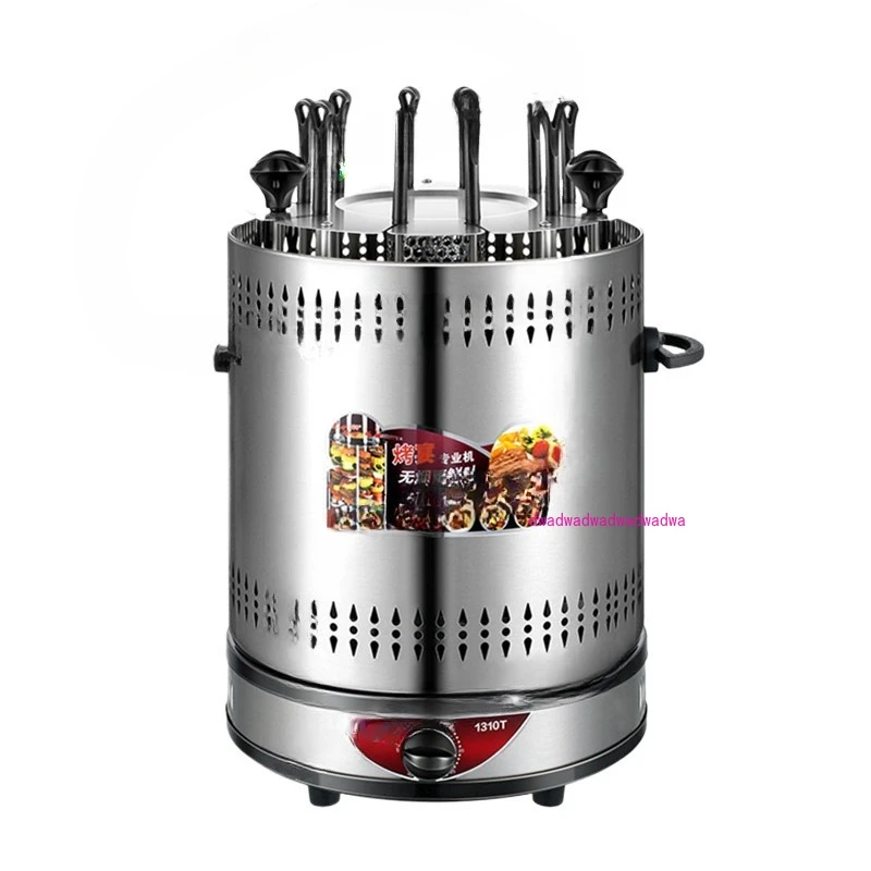 

Бытовая вращающаяся машина для приготовления кебабов из ягненка из нержавеющей стали, автоматический гриль для барбекю, бездымный электрический гриль