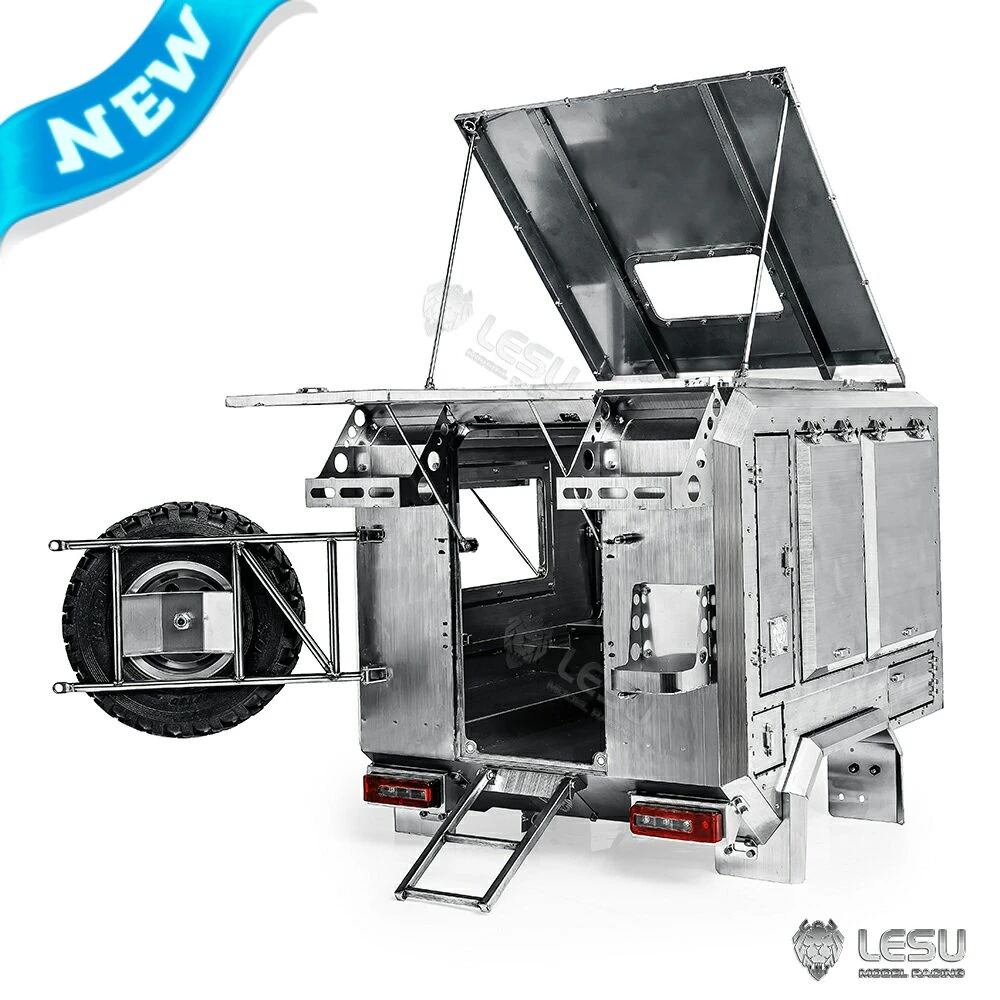 LESU Model LESU 1/10 Simulation Light Card Rave-UM40 RV car box Truck DIY Accessory Toy