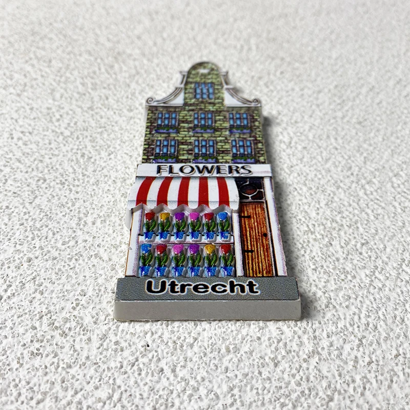 Netherlands Utrecht tourist souvenirs House decoration 3d stereo ins Wind magnet refrigerator sticker