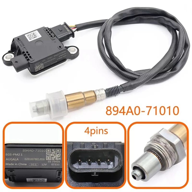 Car PM Particulate Matter Sensor 894A0-71010 0281007881 For Toyota Hilux 2015-2020 Diesel Exhaust Nitrogen Oxygen Sensor