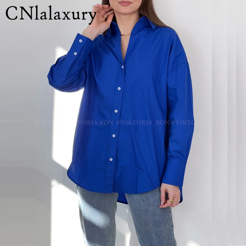 New Autumn Woman Blue Up Shirts Casual Asymmetric Fashion Yellow blusas Long Sleeve Office Female Blouse Top Vetement Femme 2021