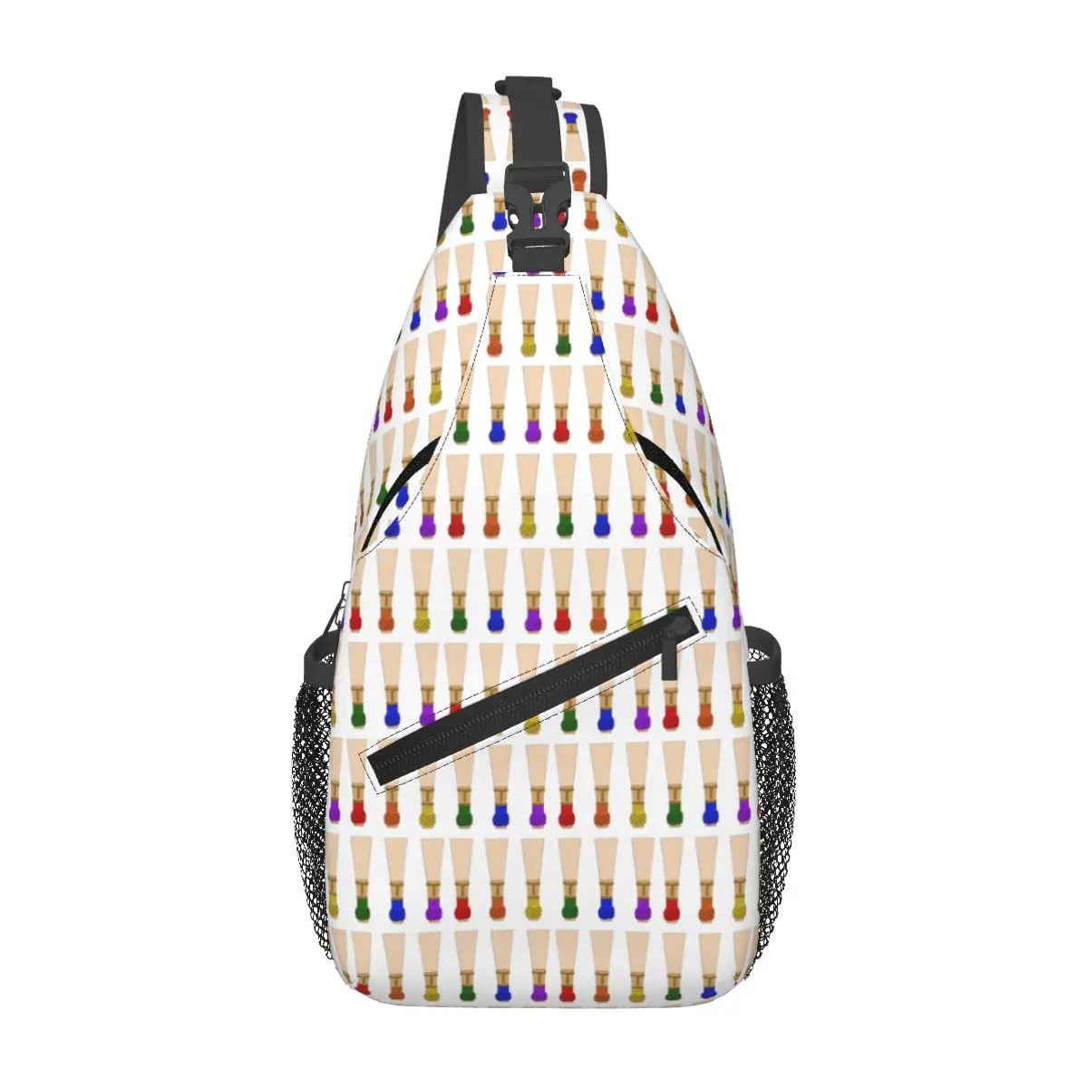 Bassoon Reeds (Rainbow) Chest Bag Men Sling Crossbody Backpack Chest Bag Traveling Hiking Daypack Shoulder Bag