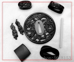 Aloy dragon tsuba fuchi menuki Seppa Habaki Bamboo Nail for japanese sword katana wakizashi tanto