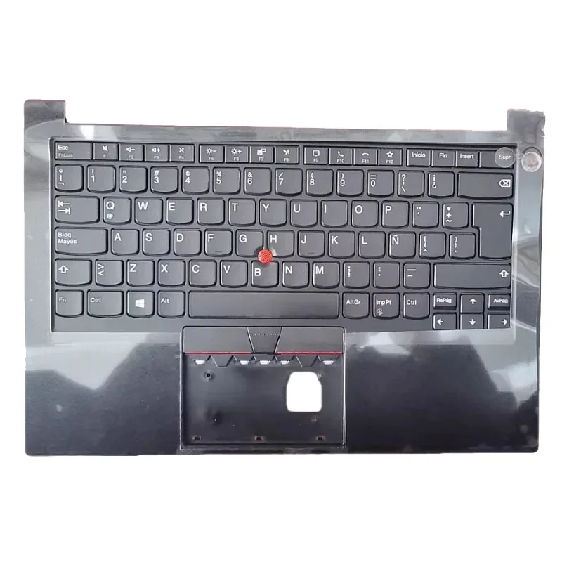 Black Color Palmrest Upper Case With LA Latin Layout Keyboard 5M10Z27325 For Lenovo ThinkPad E14 Gen 2