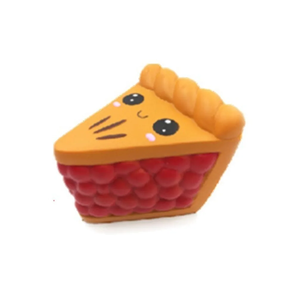 Funny Jumbo Expression Squeeze Fidget Chocolate Cake Pizza Waffle Popcorn Squeeze PU Hamburger Stress Relief for Boys Girls