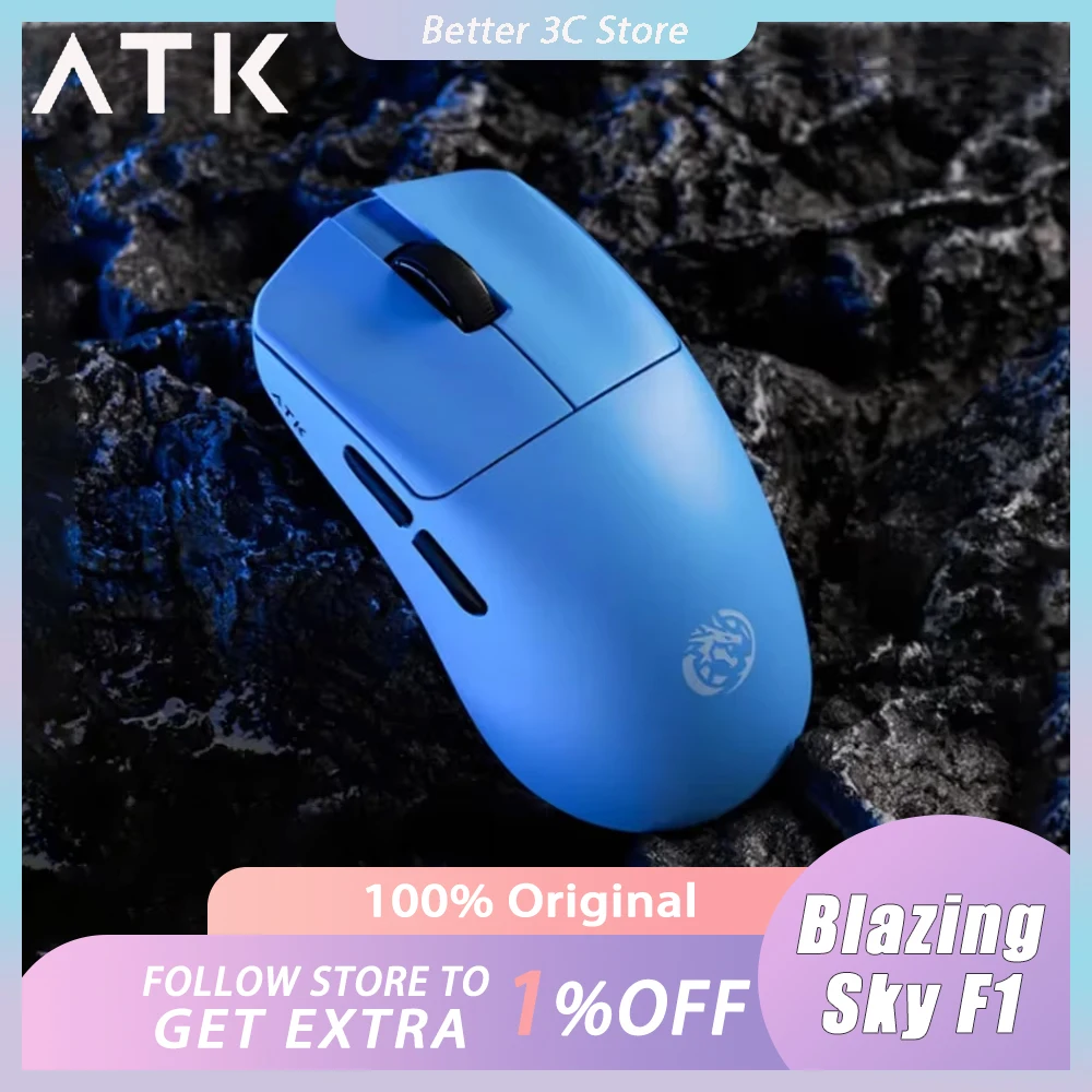 

ATK Blazing Sky F1 Leviatan Mouse Dual Mode Wireles Accessory laptop Mouse 8K Polling Rate Lightweight Office Game Mice Custom