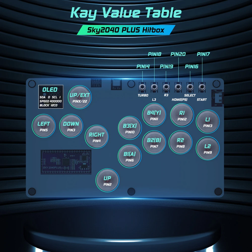 Joystick Hitbox Controller Street Fight Sticks 13 Keycaps For PS4/Switch/PC /PS3/ Hitbox Fighting Game Arcade Game Keyboard