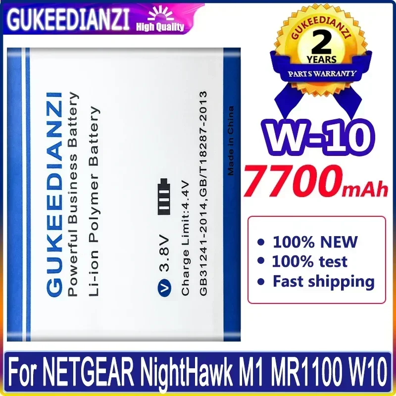 

Bateria Mobile Phone Batteries 7700mAh W-10 For NETGEAR NightHawk M1 MR1100 W10 Portable Cell Phone Battery