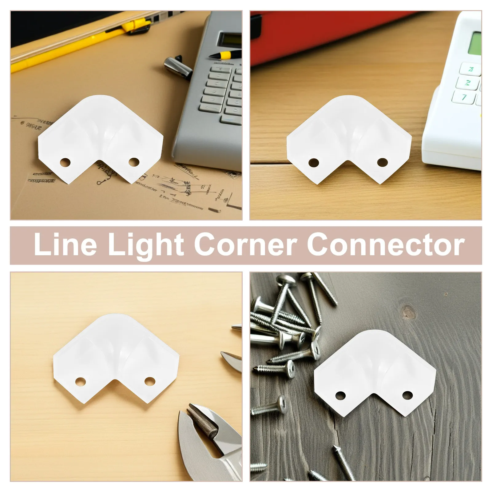 10Pcs V Shape Plastic Corner Connectors Strip Light 90 Degree Turning Channel Kit LED Shell Light Accessories Replacement
